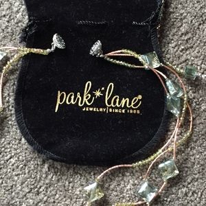 Park Lane Green Crystal and Bead necklace